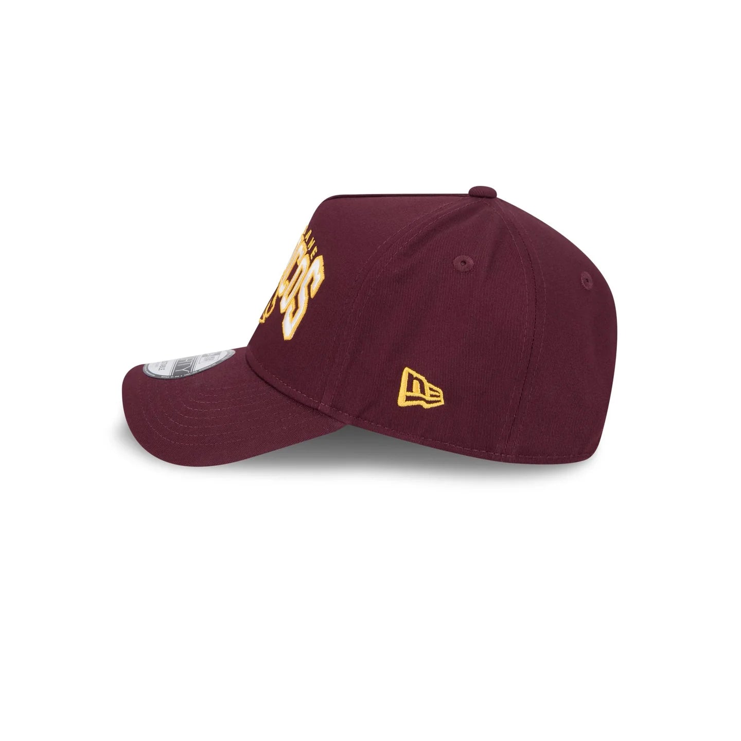 Brisbane Broncos Hat - Maroon Logo Arch 9Forty A-Frame NRL Snapback Cap - New Era
